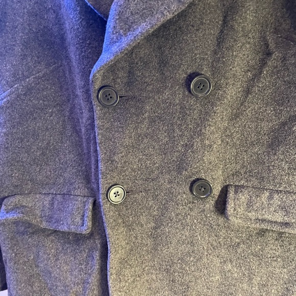 Garnet Hill Grey Peacoat Size 10 - Picture 4 of 5